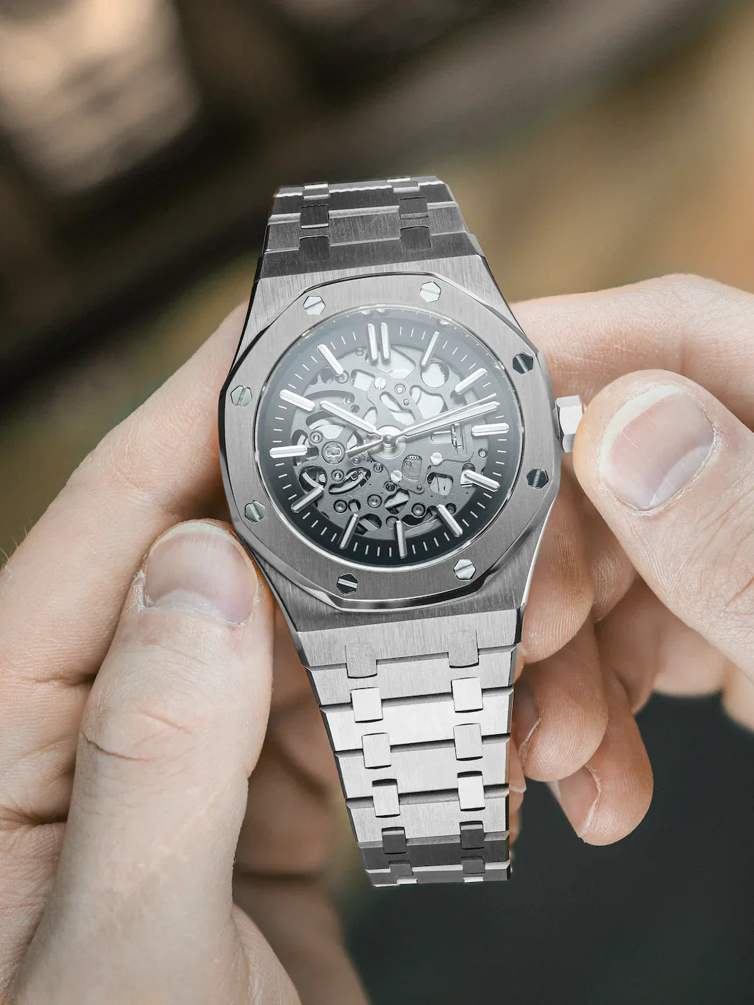 SEIKOAK SILVER SKELETON MOD