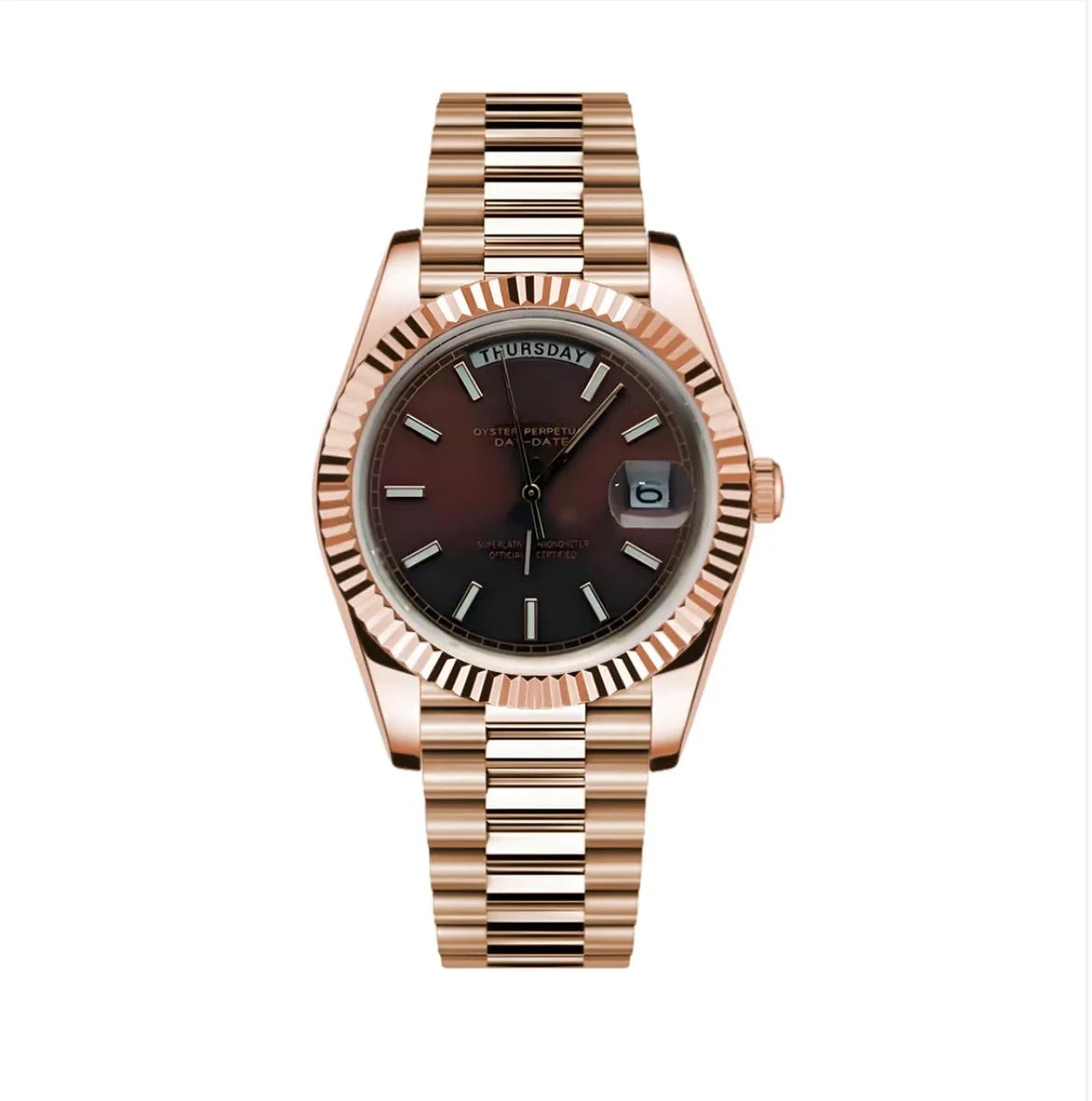 SEIKDATE PRESIDENT MOD ( CHOCOLATE )