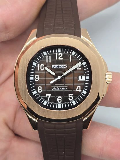 SEIKNAUT MOD ROSE GOLD BROWN