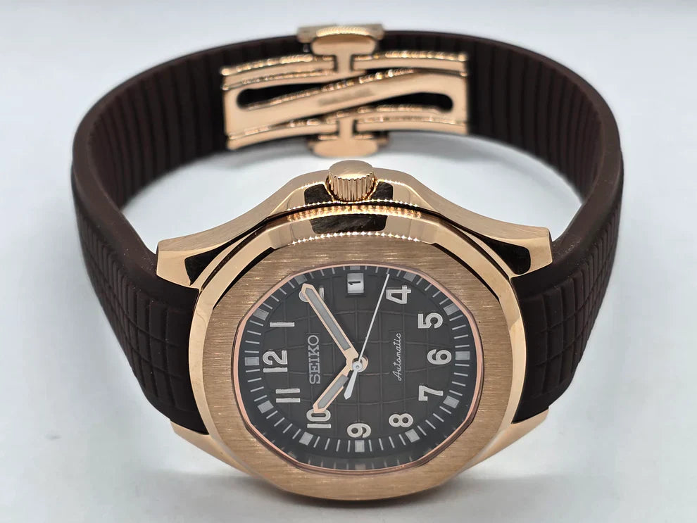 SEIKNAUT MOD ROSE GOLD BROWN