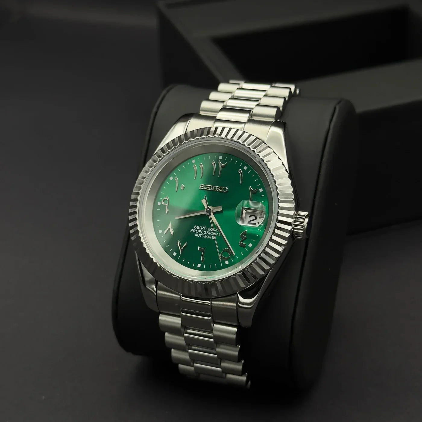 SEIKJUST MOD ( ARABIC GREEN DIAL )