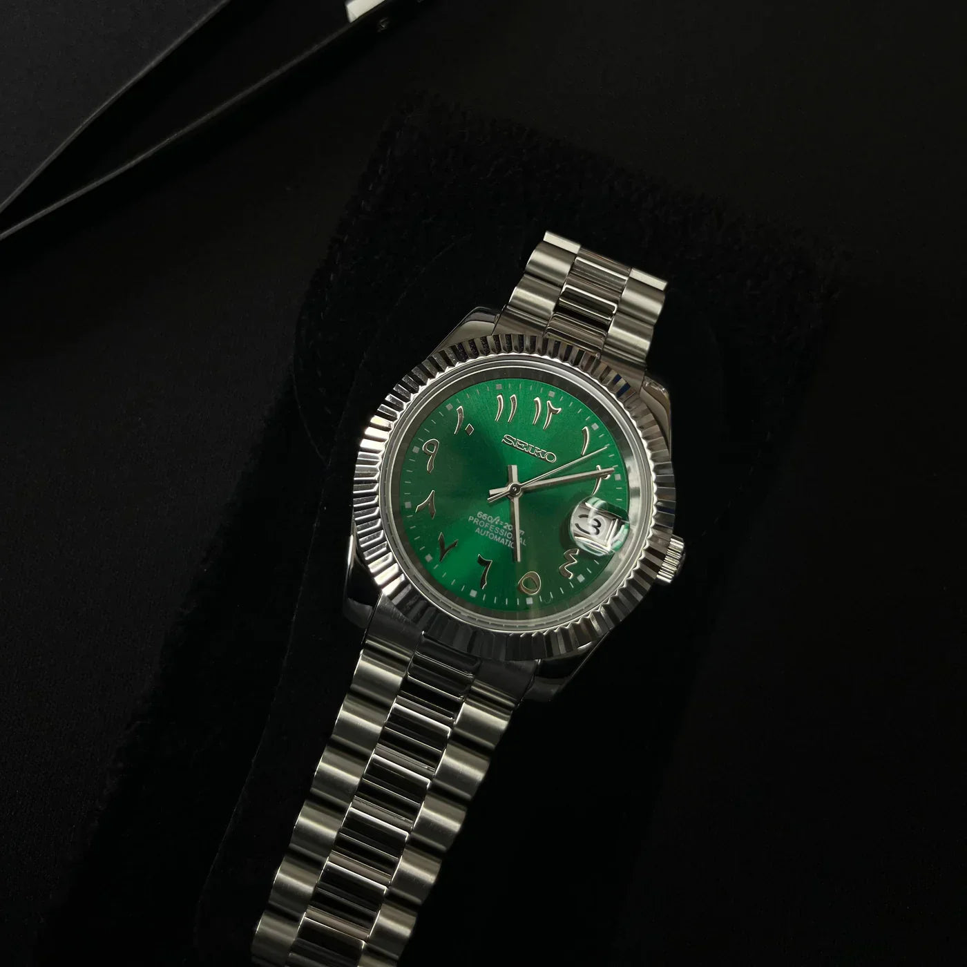SEIKJUST MOD ( ARABIC GREEN DIAL )