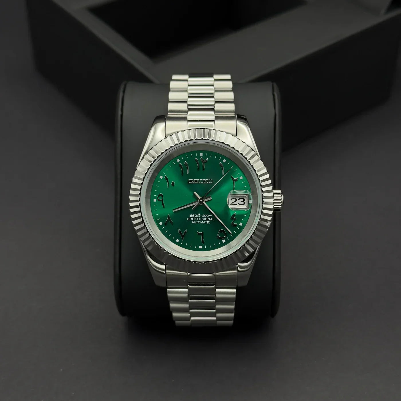SEIKJUST MOD ( ARABIC GREEN DIAL )